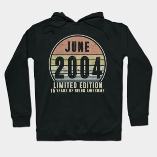 Born June 2004 Limited Edition 2004th Birthday Gifts Hoodie